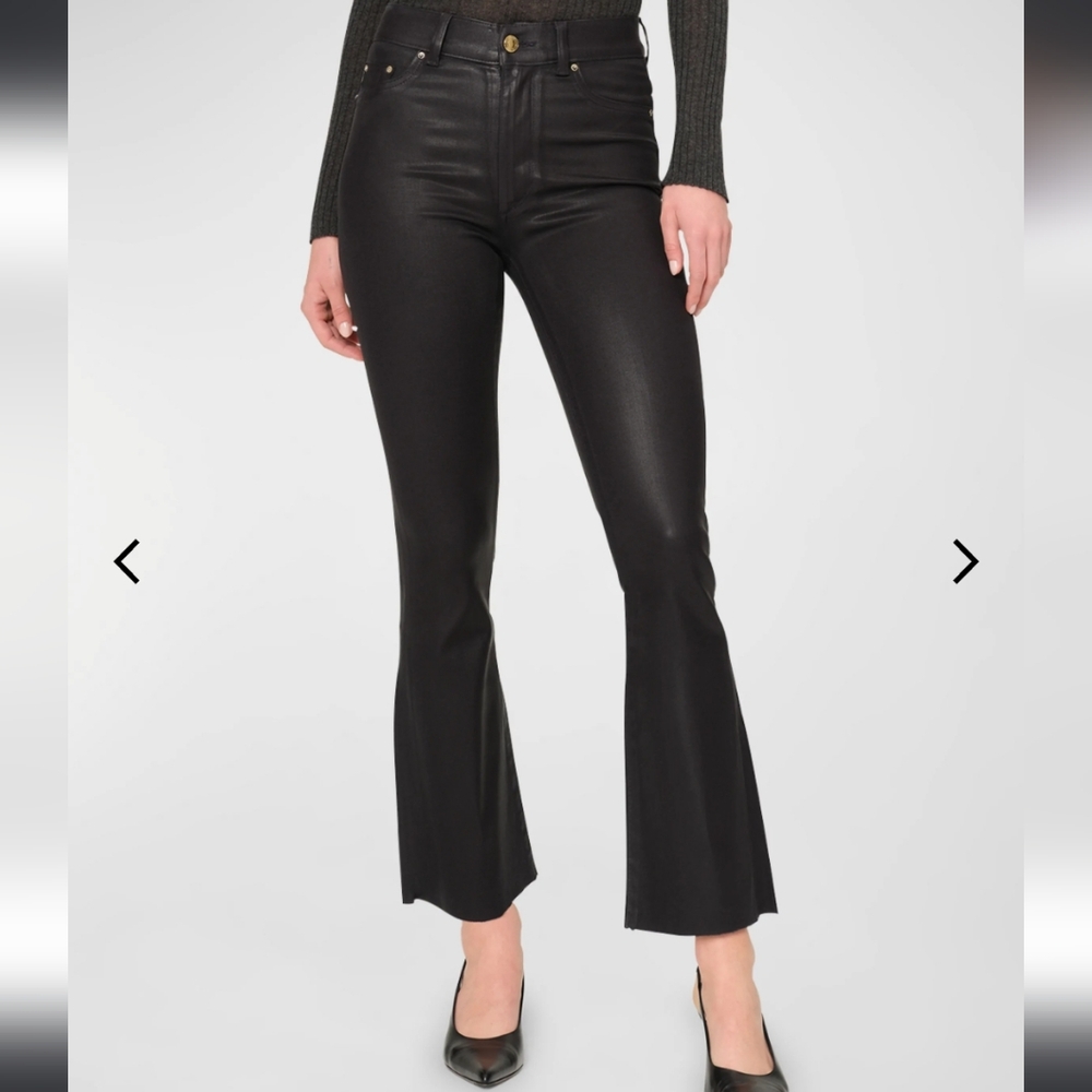 DL1961 Bridget Boot High Rise Instasculpt Crop Jeans Sonoma Black Glazed 32